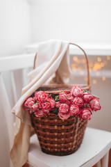 strawberries in a basket