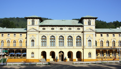 Fototapeta na wymiar Sanatorium building in neo-renaissance style. Krynica-Zdroj, Poland.