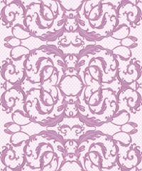 Fototapeta premium vintage seamless texture with fancy foliage pattern