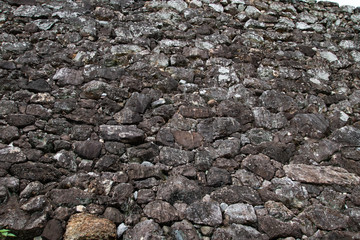 野面積みの石垣