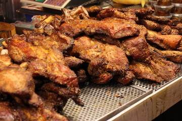 Deep Fried Chicken, Street Food in Thailand