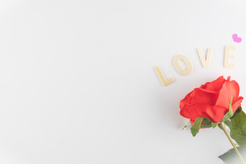 word LOVE on white background with space for text, Love icon, valentine's day, relationships concept