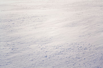 Snow in beautiful sunny winter landscape, freezing weather forecast concept, copy space