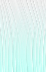 Fototapeta premium A wave pattern of white and blue. The background is turquoise with streaks and curved lines.