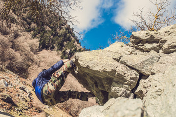 Escaladeur des pyrénées