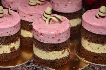  wedding cake at wedding reception.