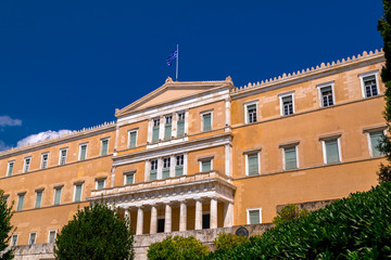 Fototapeta na wymiar View from Syntagma Square of Athens