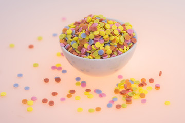 Colorful sweets, colorful sprinkles