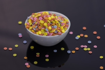 Colorful sweets, colorful sprinkles