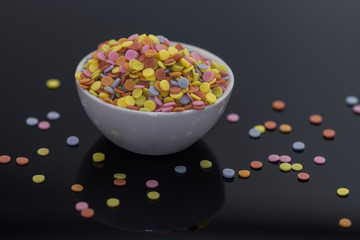 Colorful sweets, colorful sprinkles