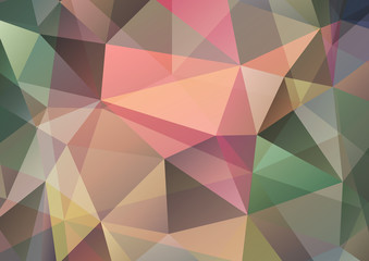 Multicolor polygonal illustration, which consists of triangles.