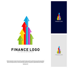 Business Stats Finance logo Concept Vector. Finance logo Template