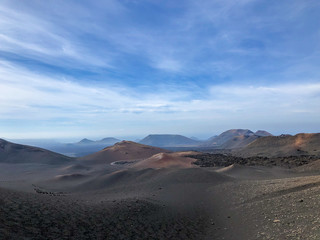 Timanfaya National Park at Lanzarote Island. Canary Islands, Spain.