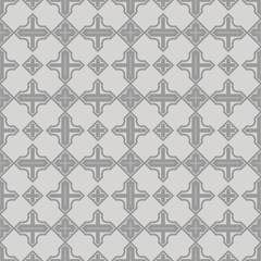 Abstract grey geometric pattern on grey background. Seamless abstract ornament. Vector illustration