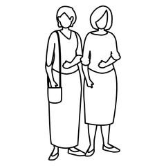 couple of girls avatars characters