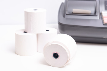 Roll of Cash Register Paper Receipt