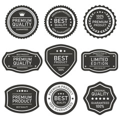 set of vector badges and labels - obrazy, fototapety, plakaty