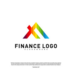 Business Finance logo Concept Vector. Finance logo Template