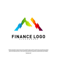 Business Finance logo Concept Vector. Finance logo Template