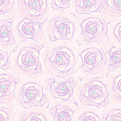 Elegant seamless roses pattern background