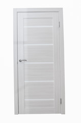 Closed door isolated on white background