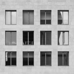 Fototapeta premium Details of some windows in the Guggenheim Museum in Bilbao