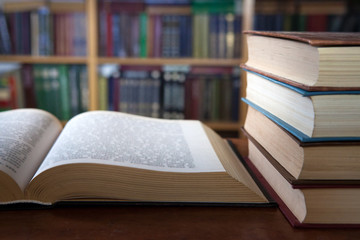 Books in the Library .