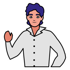 young man avatar character