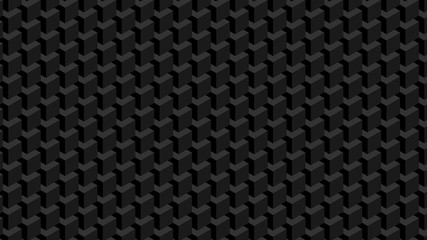 Trendy widescreen geometric background in isometric style 1920 x 1080 px. Wall of cubes.