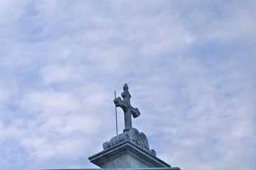 church,seagull,monument, sculpture, sky, architecture,religion,old,marble, 