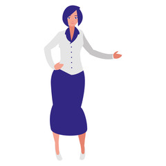 beautiful and young woman character