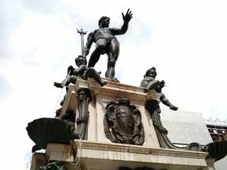The Fountain of Neptune at Piazza del Nettuno, Bologna, Italy