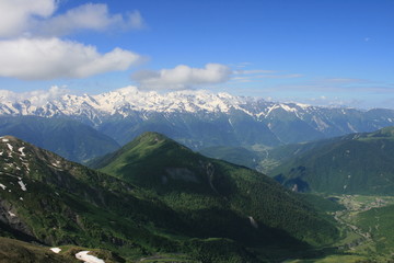 Obraz premium view of the alps
