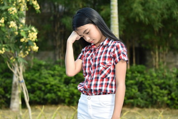 Fototapeta premium A Thoughtful Young Person