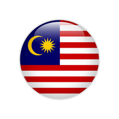 Malaysia flag on button