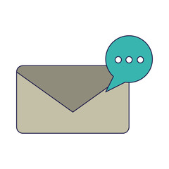 email envelope with chat bubble