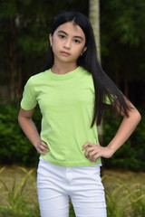 Slim Beautiful Filipina Girl Youth