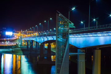 bridge at night