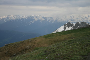 landscape in the alps