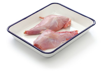 raw rabbit leg meat