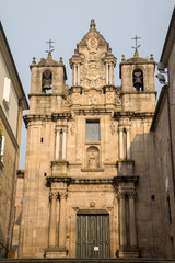 Fototapeta na wymiar Santa Maria Mayor Church Facade; Orense; Galicia