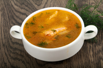 Salmon soup