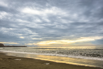 beach at sunset