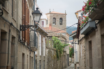 Fototapeta na wymiar Empty Street; Allariz; Orense; Galicia