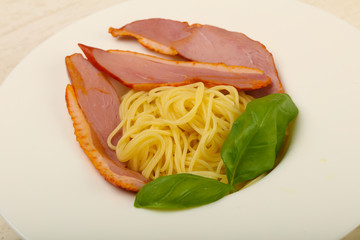 Pasta with duck