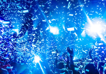 Audience at rock concert