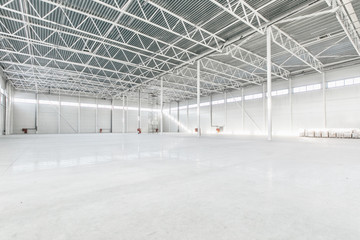 Interior of empty warehouse