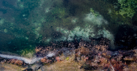 Lac d'Emprunt à Meyzieu dans le Rhône
