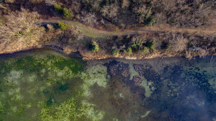 Lac d'Emprunt à Meyzieu dans le Rhône