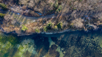 Lac d'Emprunt à Meyzieu dans le Rhône